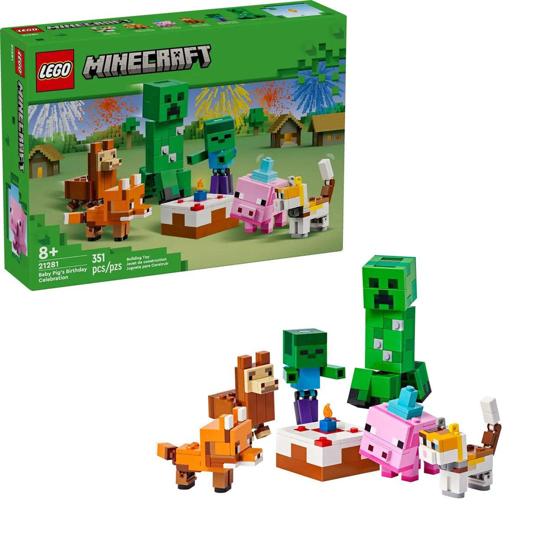 NIEUW van LEGO Minecraft Verjaardag van het biggetje