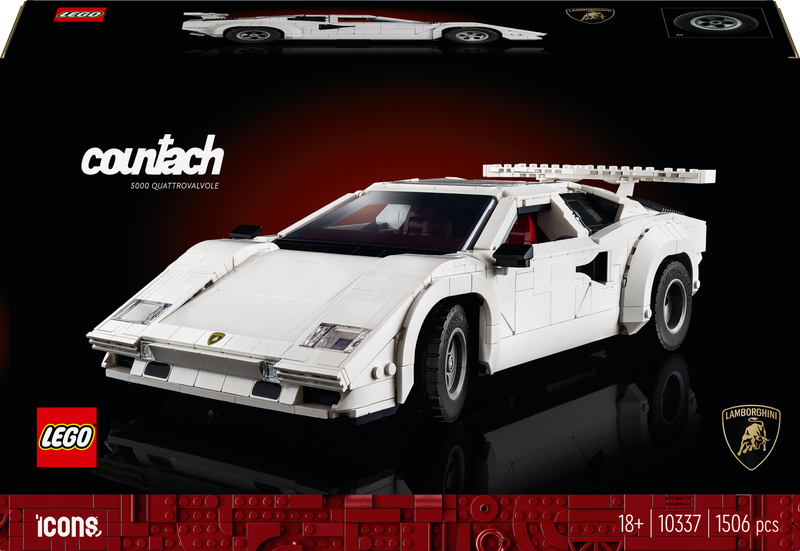 LEGO Lamborghini Countach 5000 Quattrovalvole (weiß) 10337 Icons