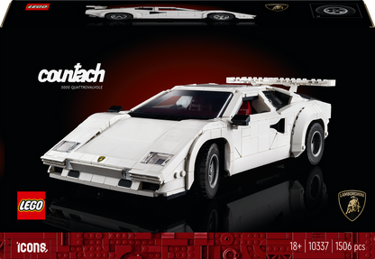 LEGO Lamborghini Countach 5000 Quattrovalvole (white) 10337 Icons