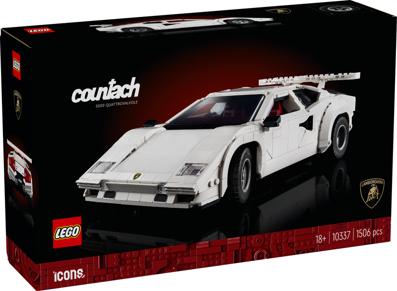 LEGO Lamborghini Countach 5000 Quattrovalvole (weiß) 10337 Icons