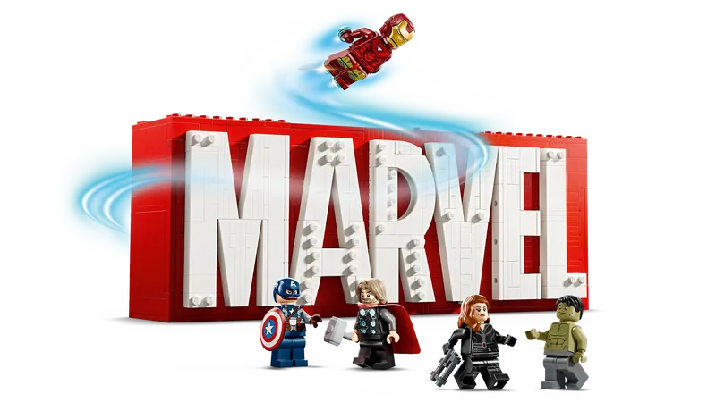 LEGO Marvel Logo und Figuren 76313 Superhelden