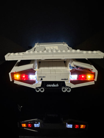 LEGO Lamborghini Countach 5000 Quattrovalvole 10337 Icons Beleuchtung