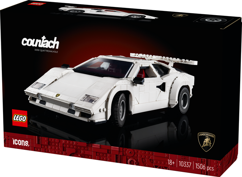 LEGO Lamborghini Countach 5000 Quattrovalvole (weiß) 10337 Icons