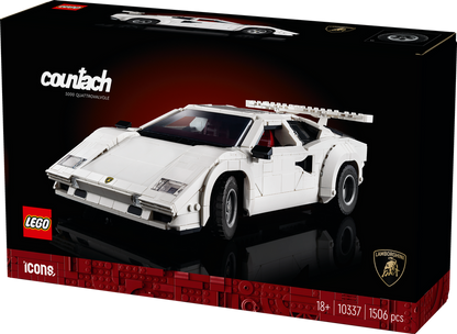 LEGO Lamborghini Countach 5000 Quattrovalvole (white) 10337 Icons