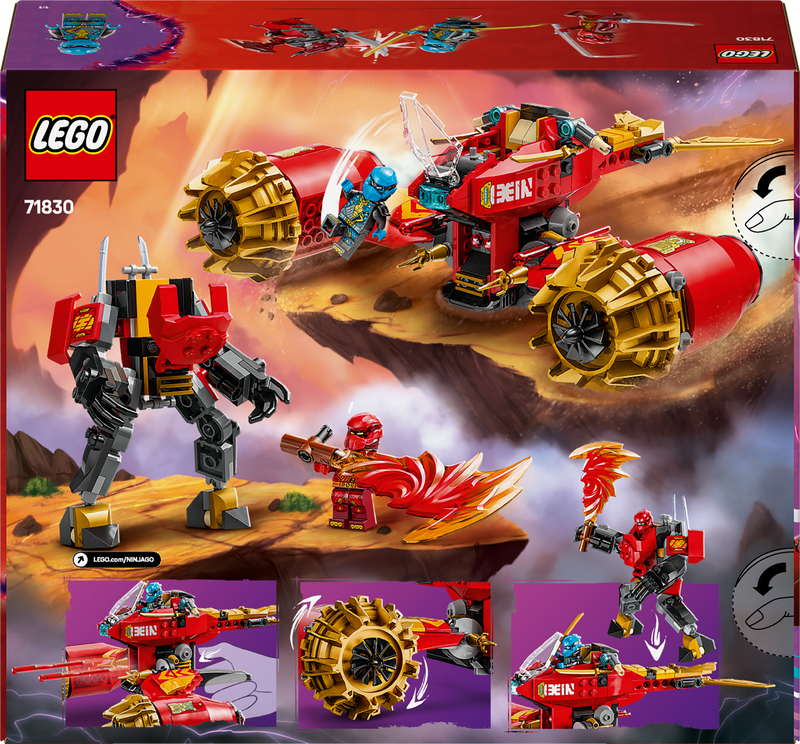 LEGO Kai's Mech Storm Rider 71830 Ninjago (Pre-Order: January 2025)