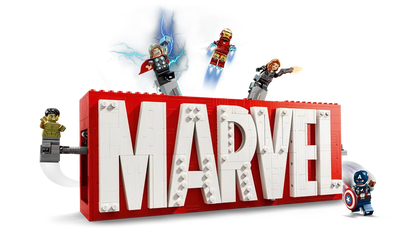 LEGO Marvel Logo und Figuren 76313 Superhelden