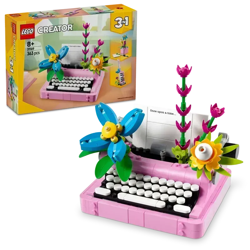 LEGO Schreibmaschine mit Blumen 31169 Creator 3-in-1