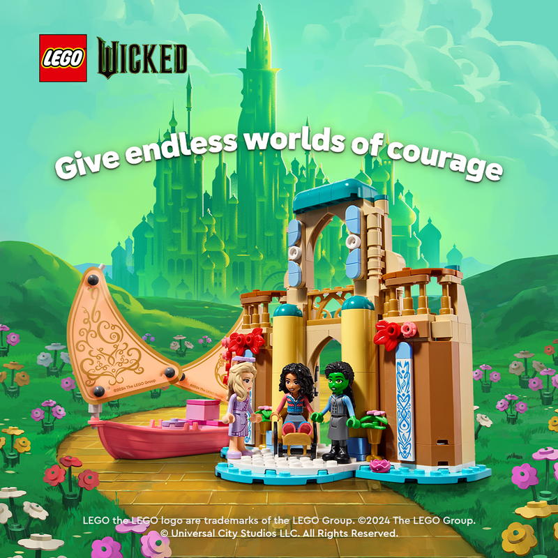 LEGO Glinda, Elphaba &amp; Nessarose at Shiz Uni 75681 Wicked