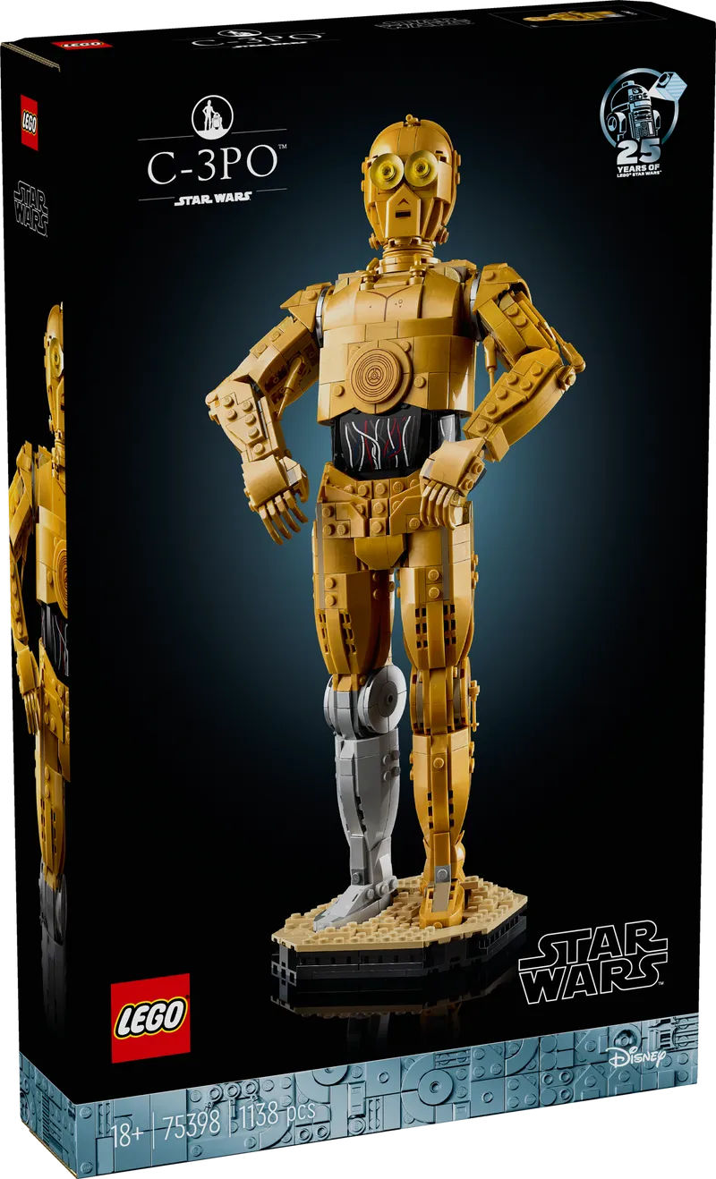 LEGO C-3PO; Golden robot 75398 StarWars