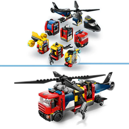 LEGO Hubschrauber, Feuerwehrauto und U-Boot 60462 City