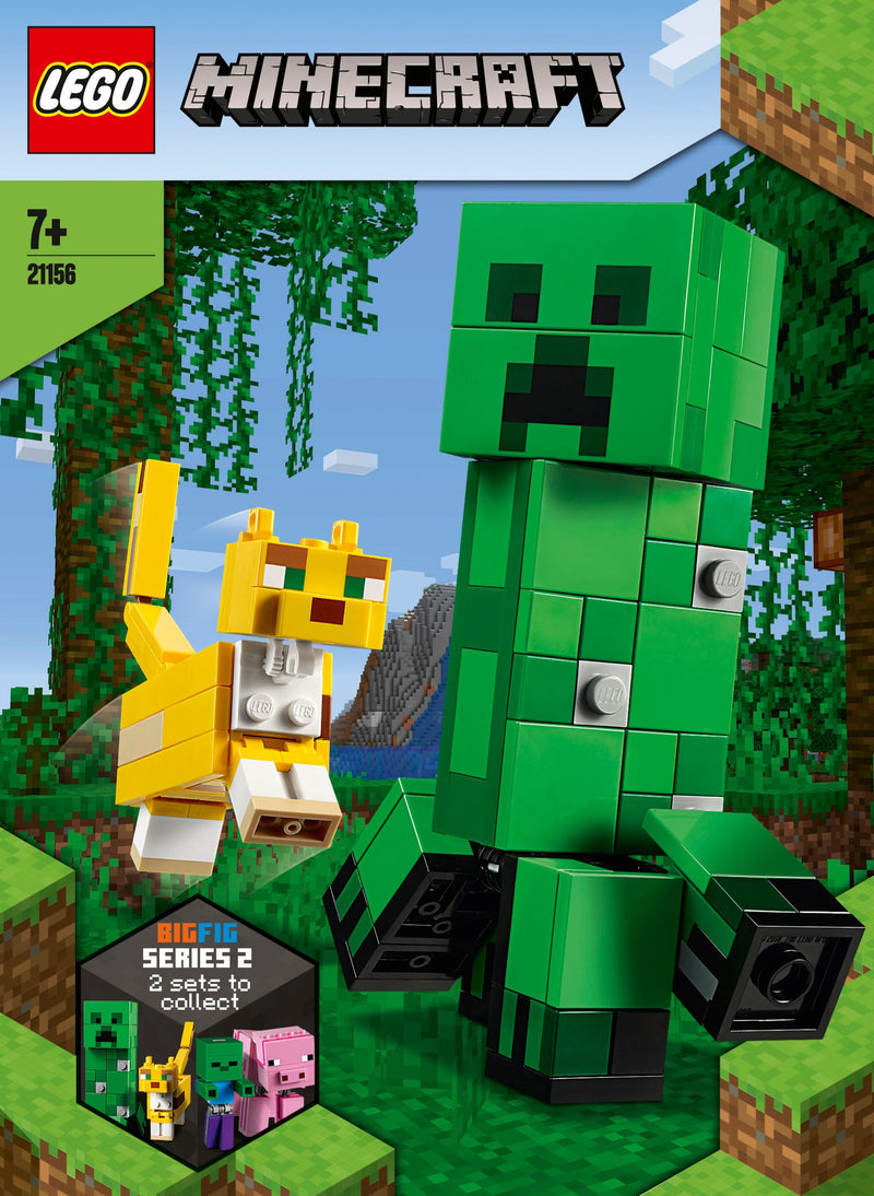 LEGO BigFig Creeper and Ocelot 21156 Minecraft