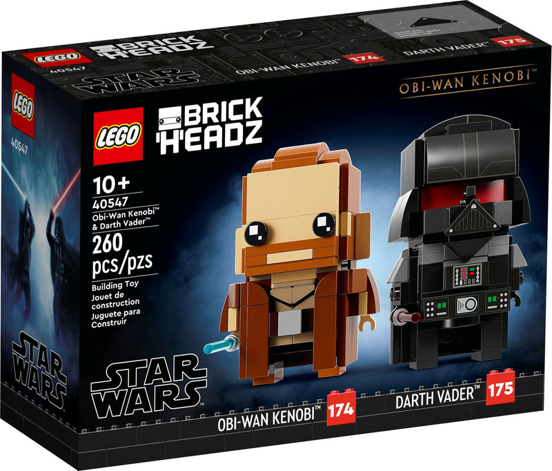 LEGO Obi-Wan Kenobi &amp; Darth Vader 40547 Brickheadz