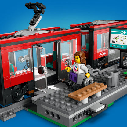 LEGO City tram and station 60423 City