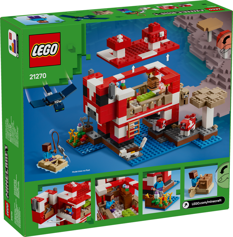 LEGO The Mushroom House 21270 Minecraft (Pre-Order: January 2025)