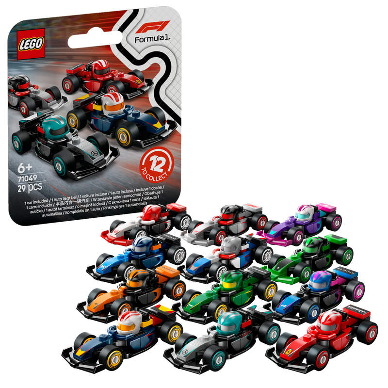 LEGO Formule 1 coureurs met hun auto 71049 Minifiguren (set 12 stuks)