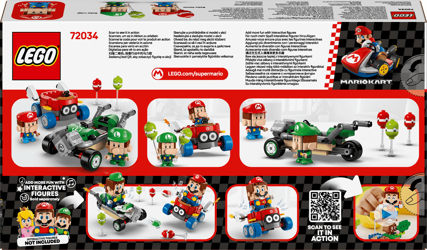 LEGO Mario Kart – Baby Mario vs. Baby Luigi 72034 SuperMario (Delivery: January 1, 2025)