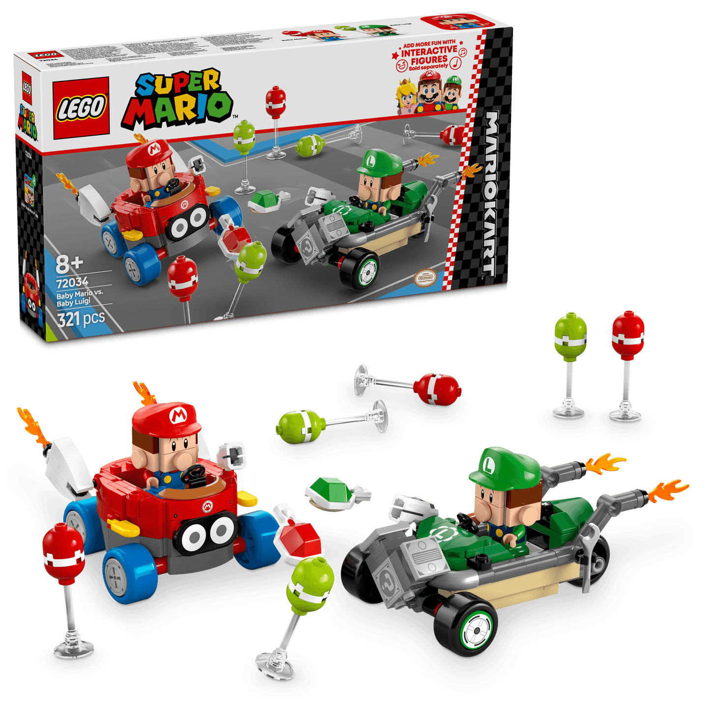 LEGO Mario Kart – The Baby Mario vs. Baby Luigi 72034 SuperMario