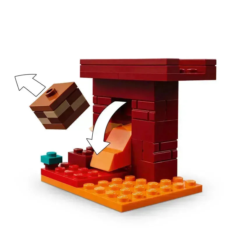 LEGO Het Nether Lava gevecht 21266 Ninjago