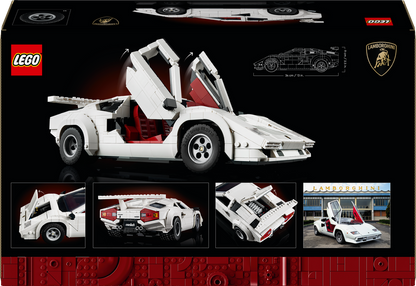 LEGO white Lamborghini Countach 5000 Quattrovalvole 10337 Icons (Pre-Order: 1-2025)