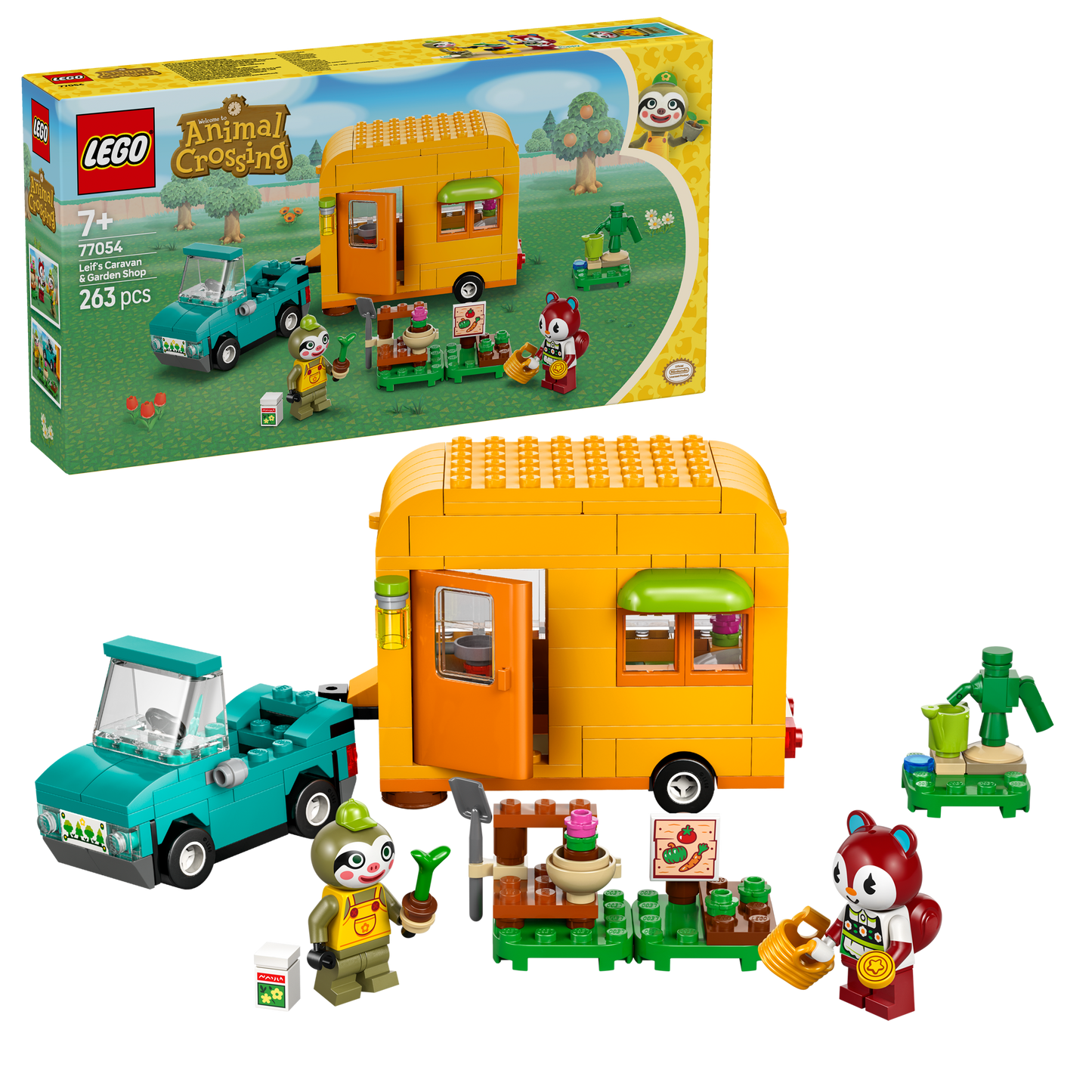 LEGO Leifs caravan en tuinwinkel 77054 Animal Crossing (Levering: januari 2025)