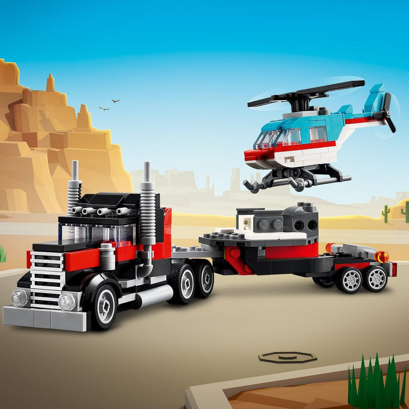 LEGO Flatbed Truck with Helicopter 31146 Creator 3 in 1 LEGO CREATOR 3 IN 1 @ 2TTOYS LEGO €. 19.99