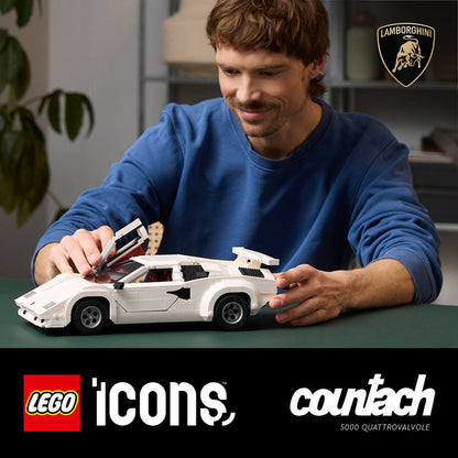 LEGO Lamborghini Countach 5000 Quattrovalvole (white) 10337 Icons