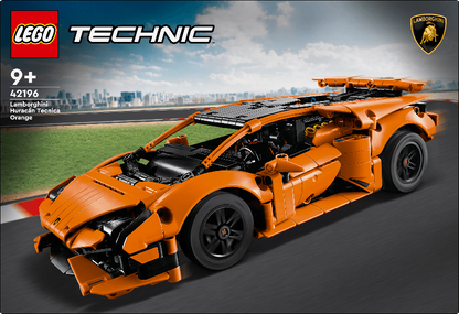 LEGO 42196 Lamborghini Huracán Tecnica&nbsp;

This toy car model of the Lamborghini Huracán Tecnica Orange (42196) is a fun and challenging project for kids aged 9 and over. They can build this authentic super sports car with realistic features, such as a V10 engine, opening doors and steering. This is the perfect gift for car enthusiasts who dream of owning a Lamborghini someday.