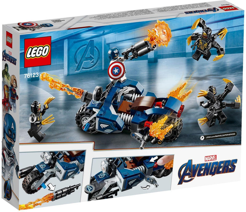 LEGO Captain America: Outriders Attack 76123 Marvel Super Heroes LEGO Captain America: Outriders Attack 76123 Marvel Super Heroes 76123 @ 2TTOYS | Official LEGO shop😊🥰 LEGO €. 19.99