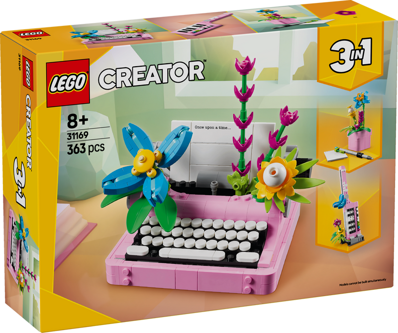 LEGO Typewriter with Flowers 31169 Creator 3-in-1 (expected: January 2025)