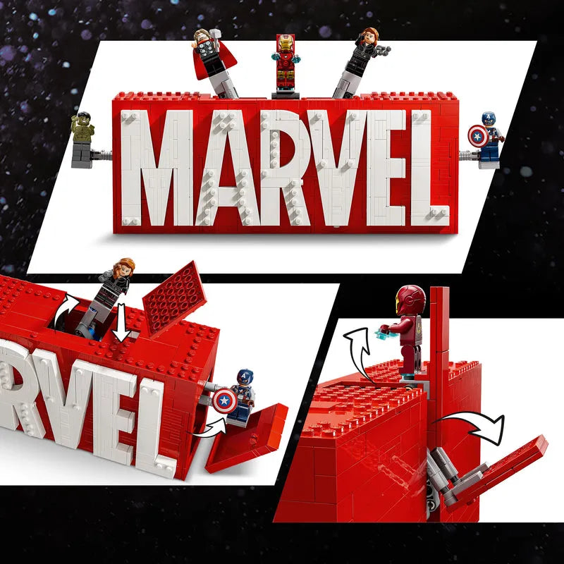 LEGO Marvel Logo und Figuren 76313 Superhelden