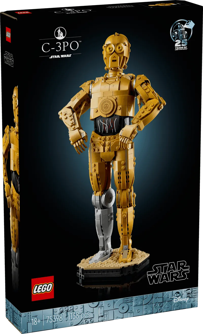 LEGO C-3PO; Golden robot 75398 StarWars