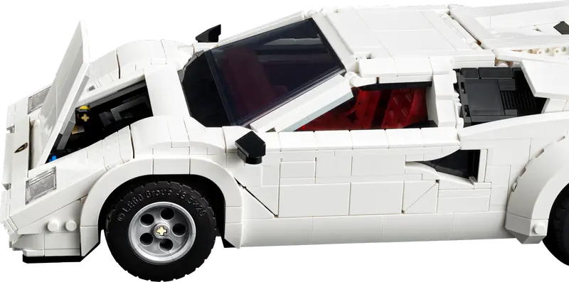 LEGO witte Lamborghini Countach 5000 Quattrovalvole 10337 Icons (Pre-Order: 1-2025)