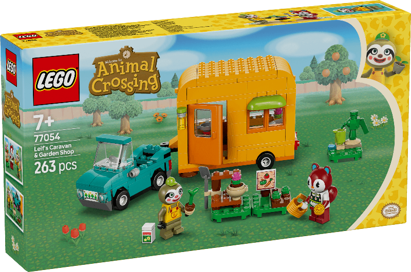 LEGO 77054 Leif's Caravan &amp; Garden Shop: Bring the enchanting world of Animal Crossing into your home