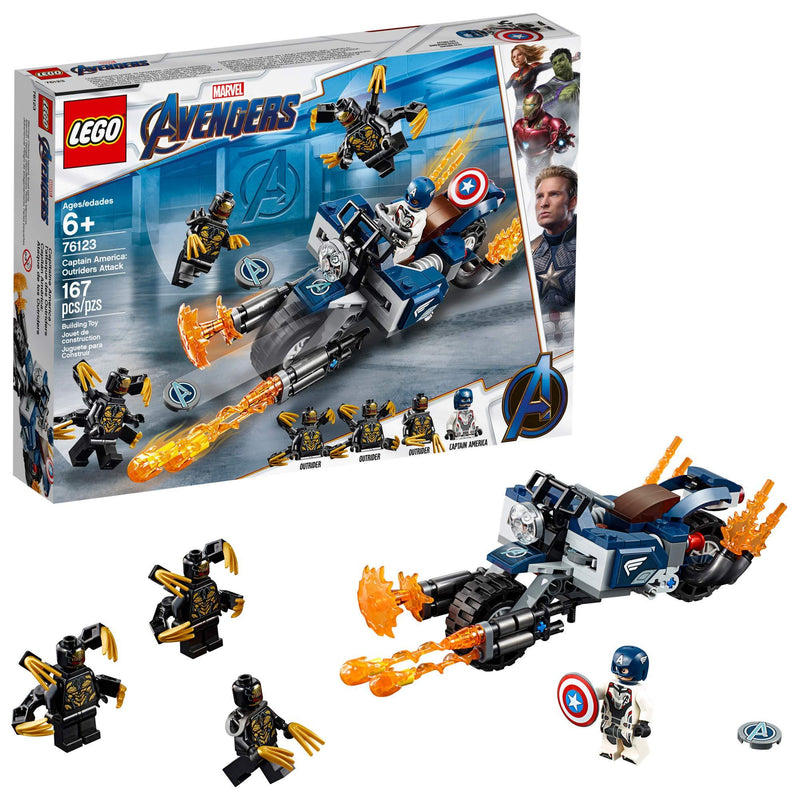 LEGO Captain America: Outriders Attack 76123 Marvel Super Heroes LEGO Captain America: Outriders Attack 76123 Marvel Super Heroes 76123 @ 2TTOYS | Official LEGO shop😊🥰 LEGO €. 19.99