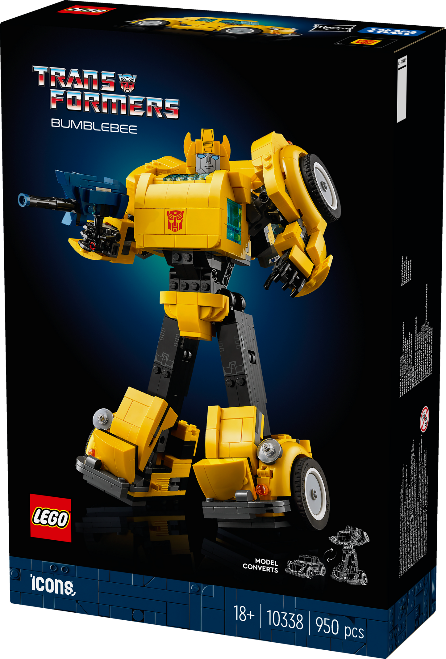 LEGO Bumblebee from Transformers 10338 Icons