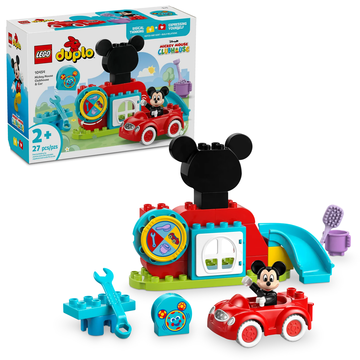 LEGO Mickey Maus Clubhaus und Auto 10454 DUPLO