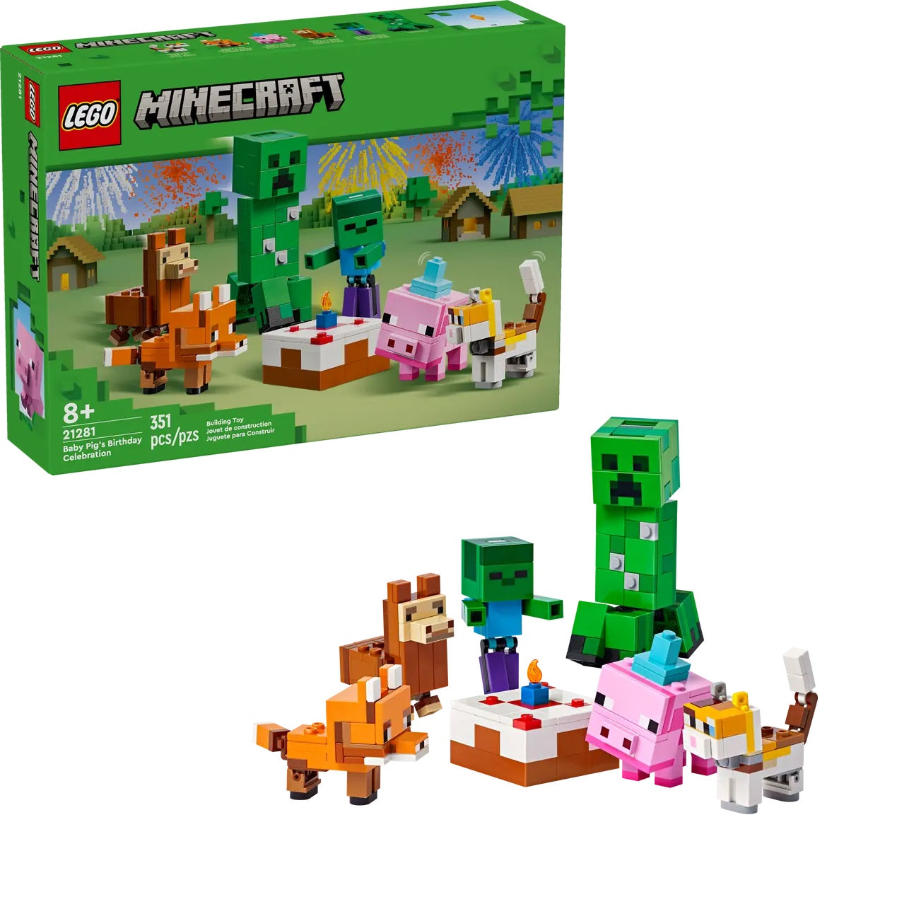 LEGO Ferkels Geburtstag: Feiern Sie mit Minecraft 21281 Minecraft