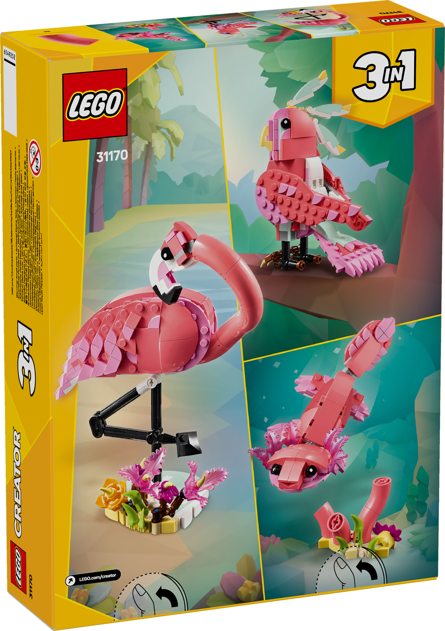 LEGO Wild Animals Pink Flamingo 31170 Creator