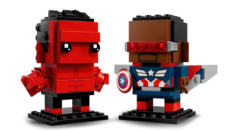 LEGO Captain America and Red Hulk figuren 40668 Brickheadz