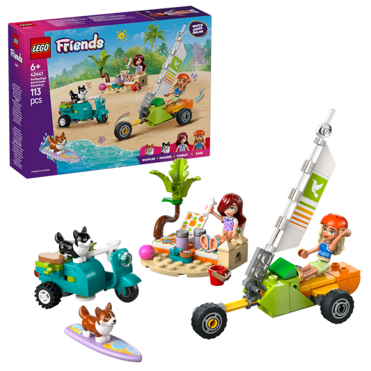 LEGO Surf &amp; Scooter Fun with the Puppies 42641 Friends (Pre-Order: January 2025)