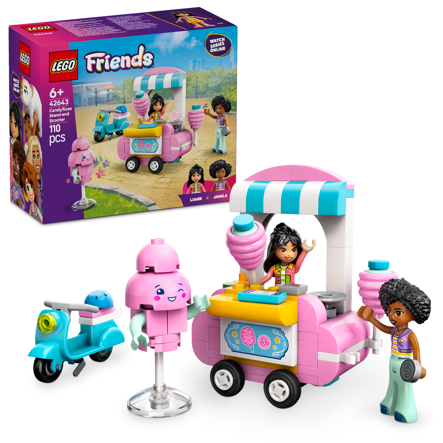 LEGO Cotton Candy &amp; Bone Cars 42643 Friends (Pre-Order: January 2025)