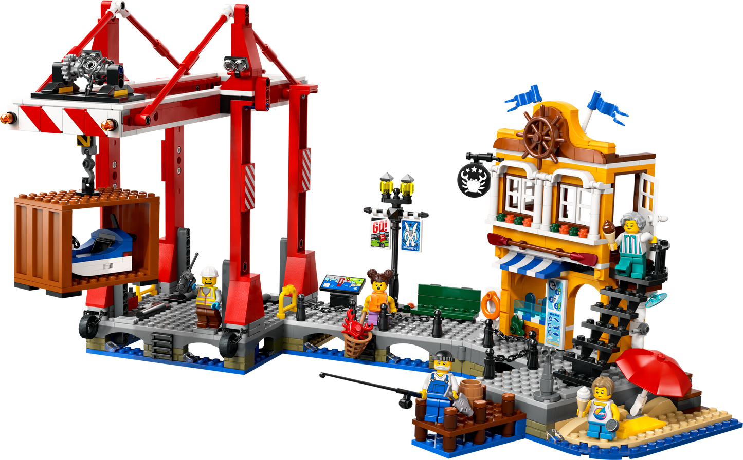 LEGO Harbor with freighter 60422 City