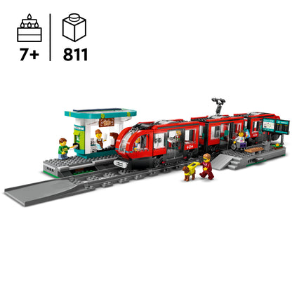 LEGO Innenstadt-Straßenbahn und Bahnhof 60423 City