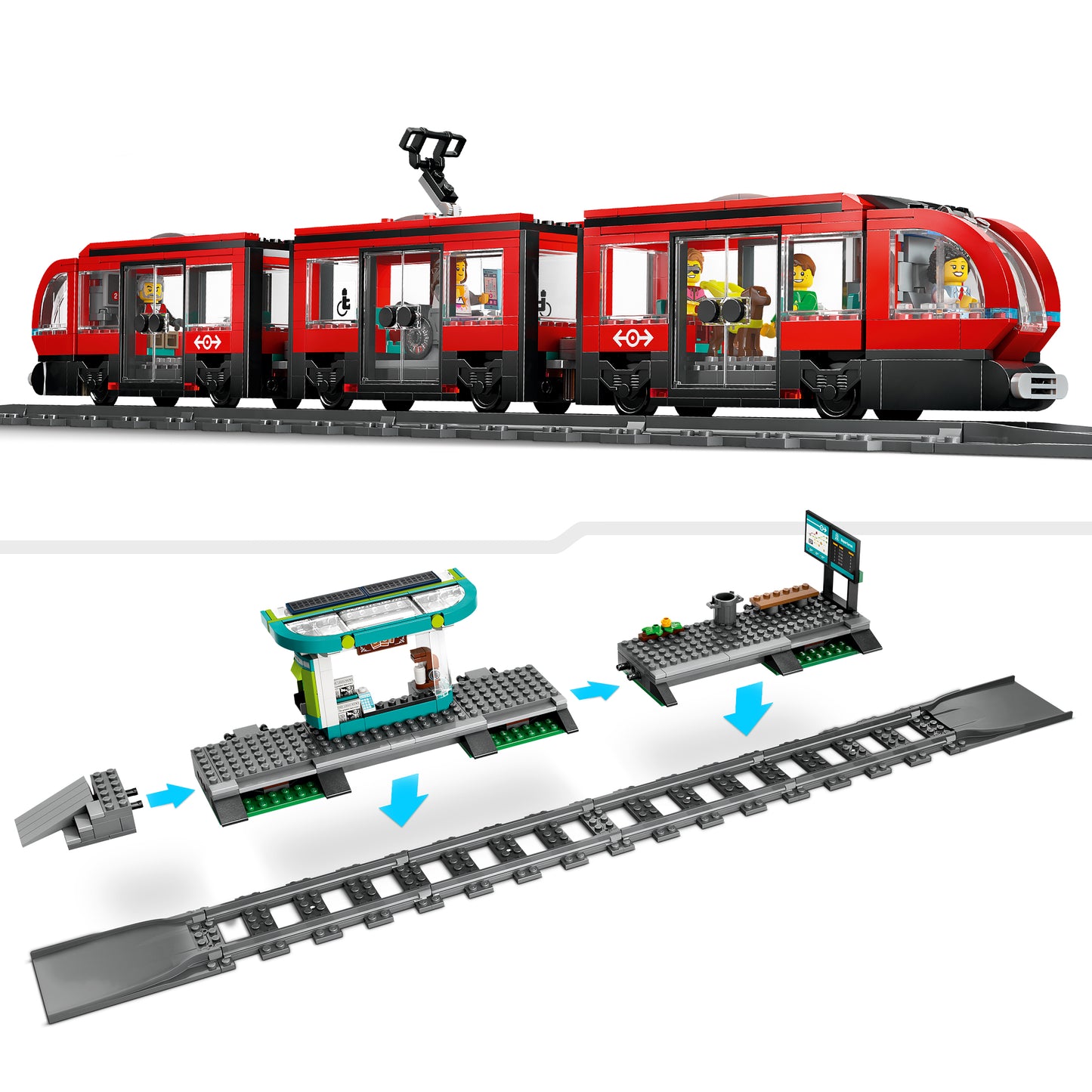 LEGO Downtown Streetcar and Station 60423 City