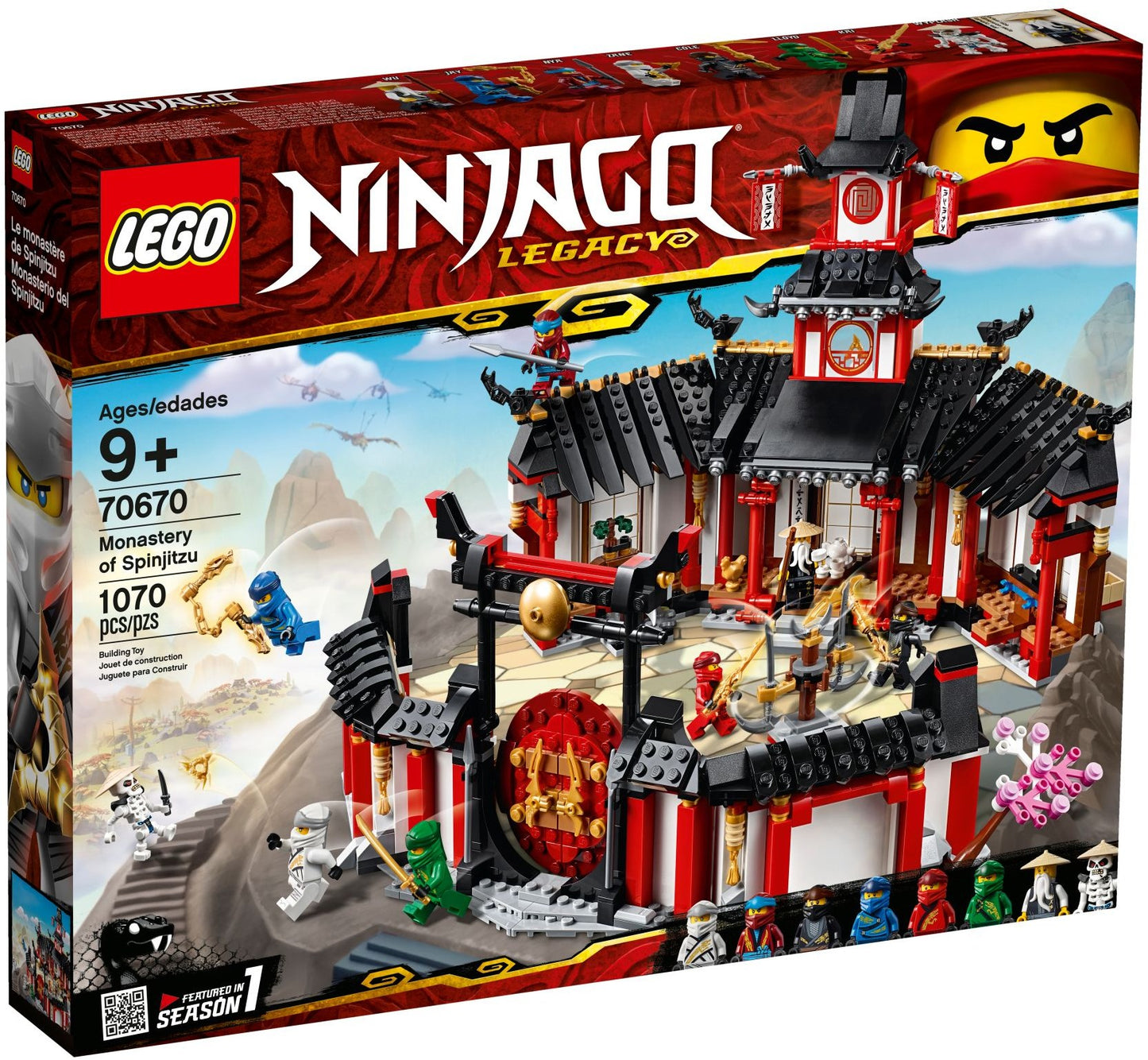 LEGO The Monastery of the Spinjitzu Ninjas 70670 Ninjago