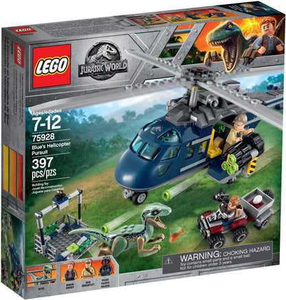 LEGO Helikopter-Verfolgungsjagd mit Owen und dem Velociraptor 75928 Jurassic World