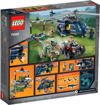 LEGO Helikopter-Verfolgungsjagd mit Owen und dem Velociraptor 75928 Jurassic World