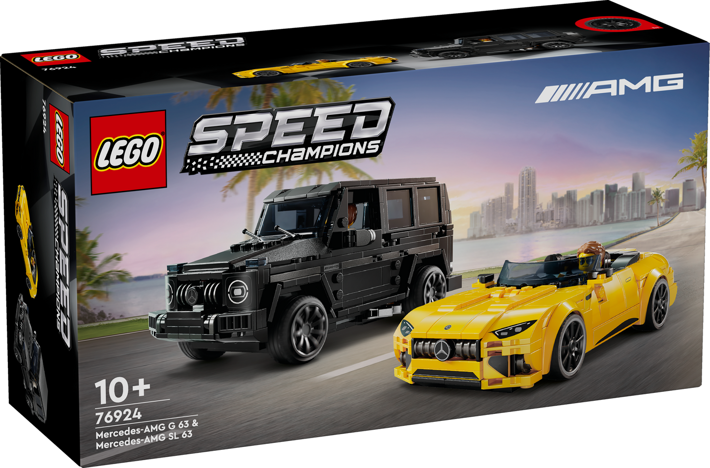 LEGO Mercedes-AMG GT Roadster 2024 &amp; AMG G 63 76924 Speedchampions