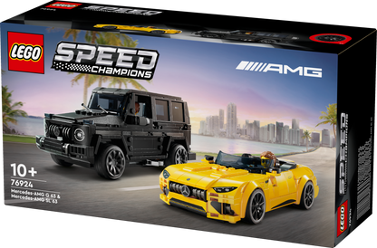 LEGO Mercedes-AMG GT Roadster 2024 &amp; AMG G 63 76924 Speedchampions