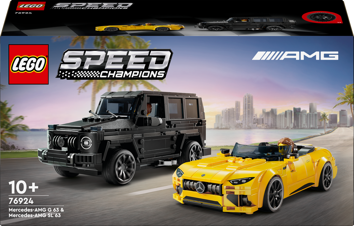 LEGO Mercedes-AMG GT Roadster 2024 &amp; AMG G 63 76924 Speedchampions